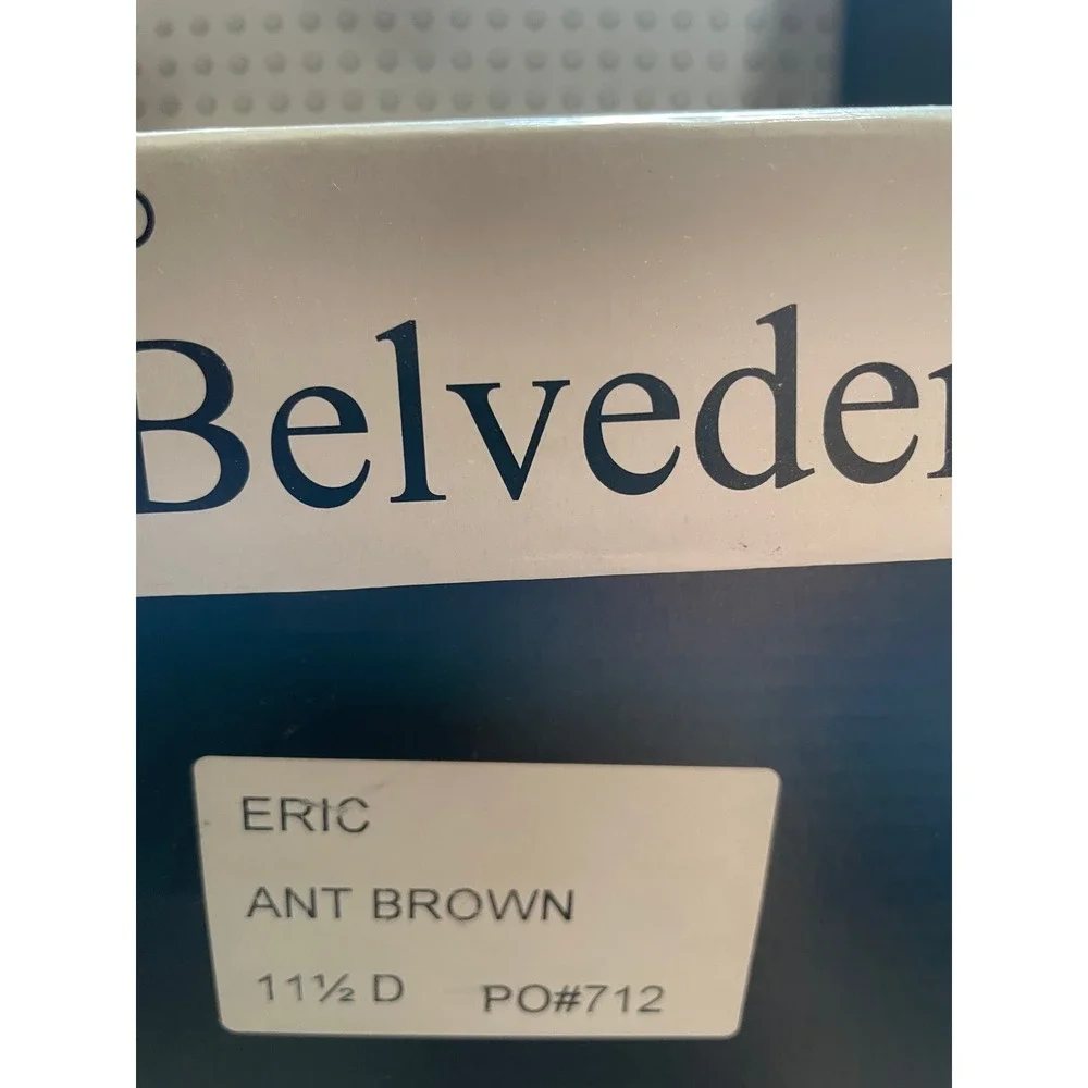 Belvedere Eric‎ Mens 11.5 D Brown Leather Wingtip Oxford Hybrid Dress Sneakers